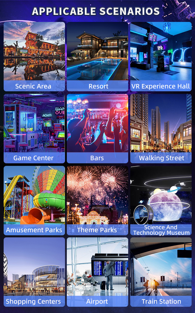 VR 360 Flying Cinema 2 miejsca 9D VR Roller Coaster Simulator 360 stopni obrotowy VR Game Machine 8
