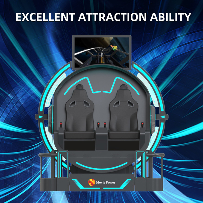 VR 360 2 miejsc 9d kolejka górska VR maszyny 360 rotacji VR kino 360 stopni latające krzesła symulator 6