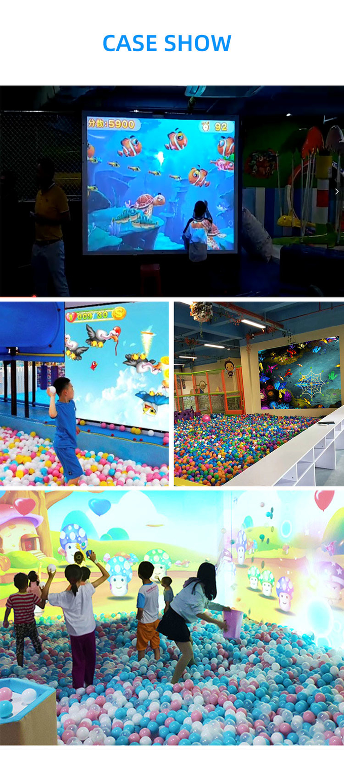 Big Floor Wall Projection Games Kids Indoor Playground Park 3D Interactive Ball Game For Kids 7