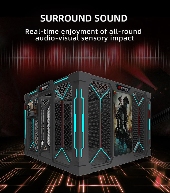 9d Vr Simulator Strzelania Vr Pokój Vr Platformy Spaceru VR Gry Wirtualnej Rzeczywistości Multiplayer Zombie Arcade Machine 5