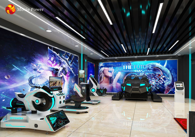 Multiplayer VR Theme Park Simulator Machine Standard ROHS 0