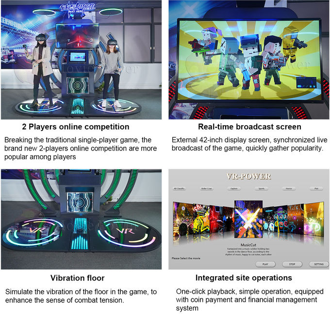 Symulator szkolenia muzycznego Arcade Machine Interaktywna gra muzyczna w pełnym ruchu w locie VR 4