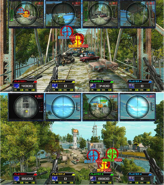 4 gracze AR Sniper Coin Operated Arcade Game Machine Gun Strzelanie AR Gaming Equipment 1