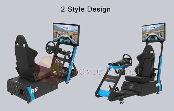 Virtual Reality Car Racing Simulator Game Machine Mały ślad do użytku komercyjnego w domu 0